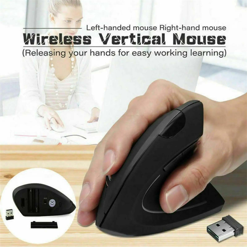 Ergonomic Mouse Vertical - Vertical Mouse Ergonomic 2.4GHz Wireless Optical
