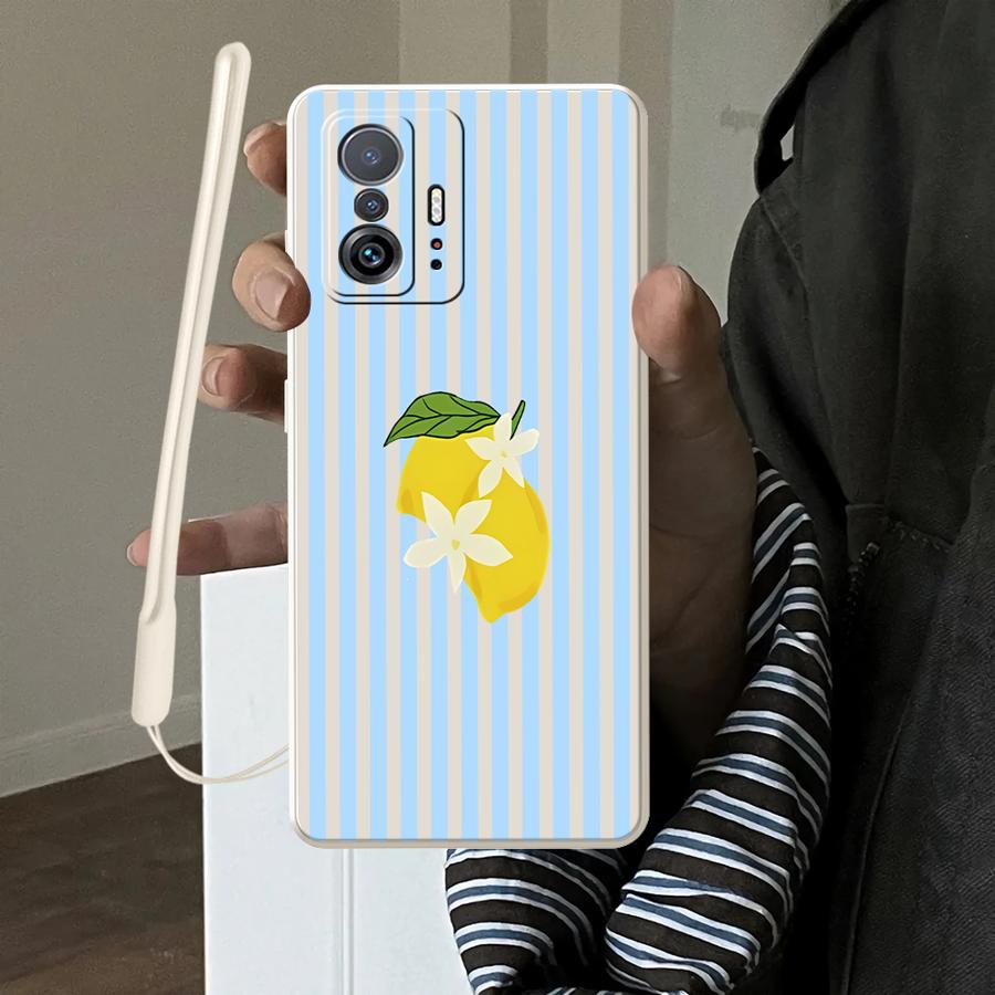 Receipt Printer Thermal - Lemon Cool Stripe Pattern Case for