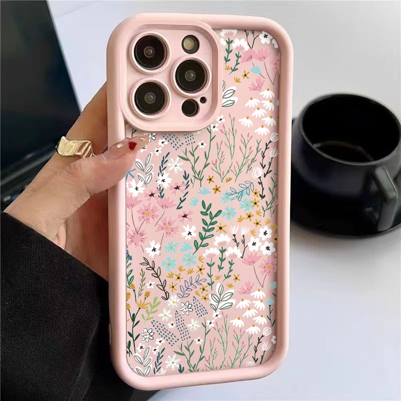 Receipt Printer Thermal - Pink High-bamboo Floral Pattern iPhone Case