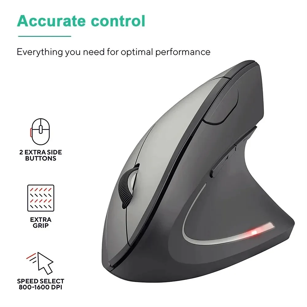 Vertical Mouse Ergonomic 2.4GH - Ergonomic Mouse Vertical recension och pris