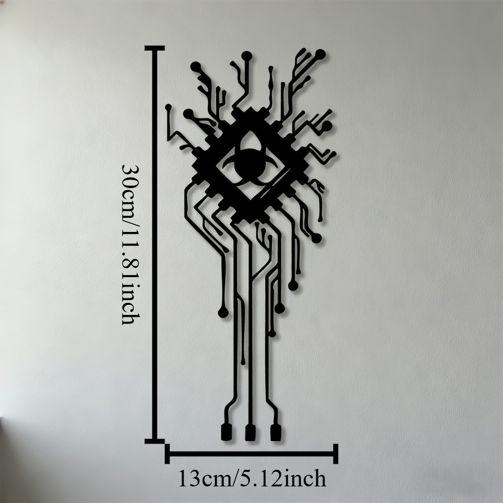 Modern Biohazard Eye Metal Wal - Office Tech And Space recension och pris