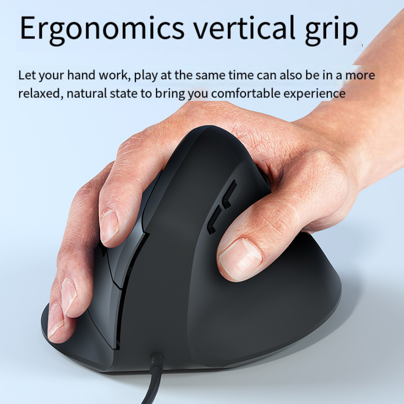 Wired Right Hand Vertical RGB  - Ergonomic Mouse Vertical recension och pris