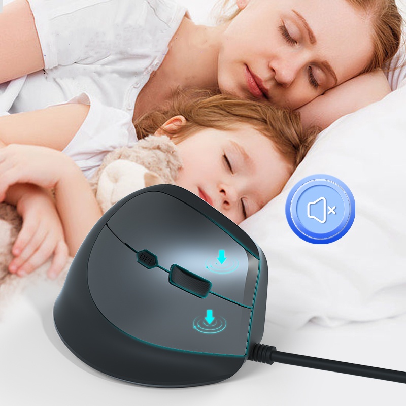 Wired Right Hand Vertical RGB  - Ergonomic Mouse Vertical recension och pris