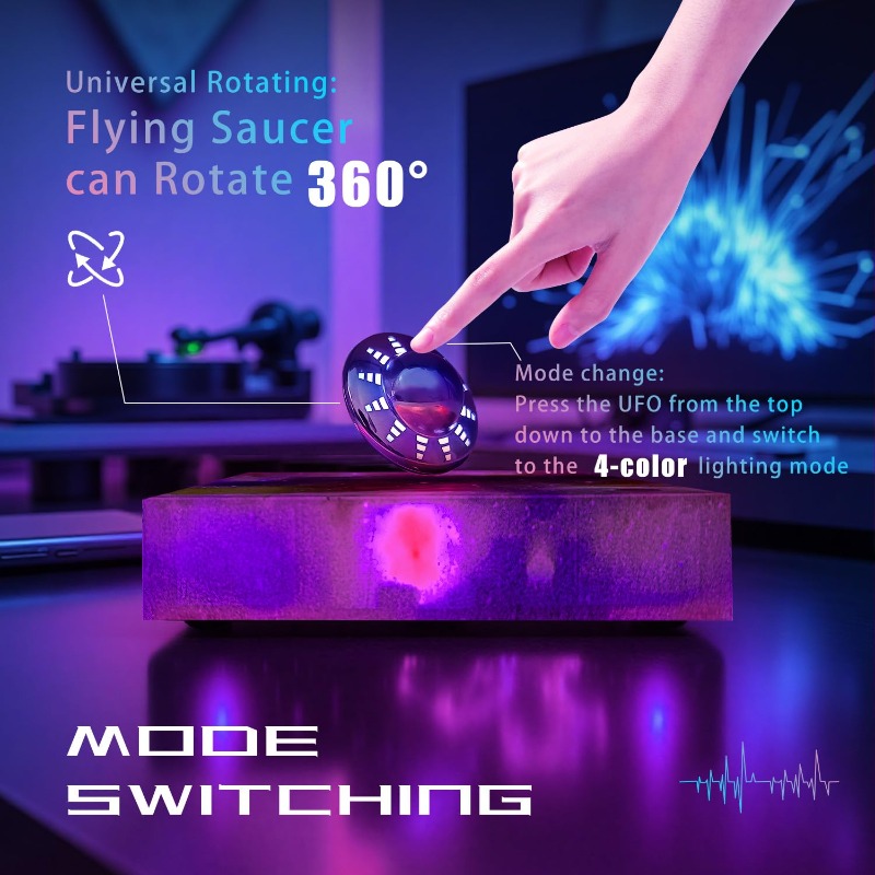 Levitating UFO Lamp Floating 3 - Office Tech And Gadgets recension och pris