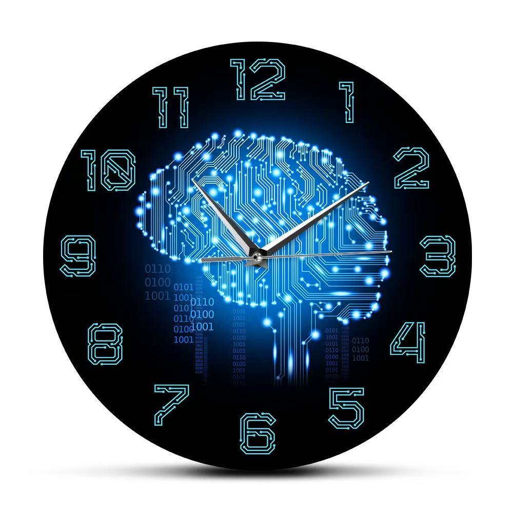 Tech Brain Wall Clock Binary C - The Office It Tech recension och pris
