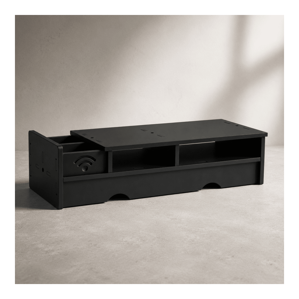 Black Matte WiFi Router Storag - Office Tech And Space recension och pris
