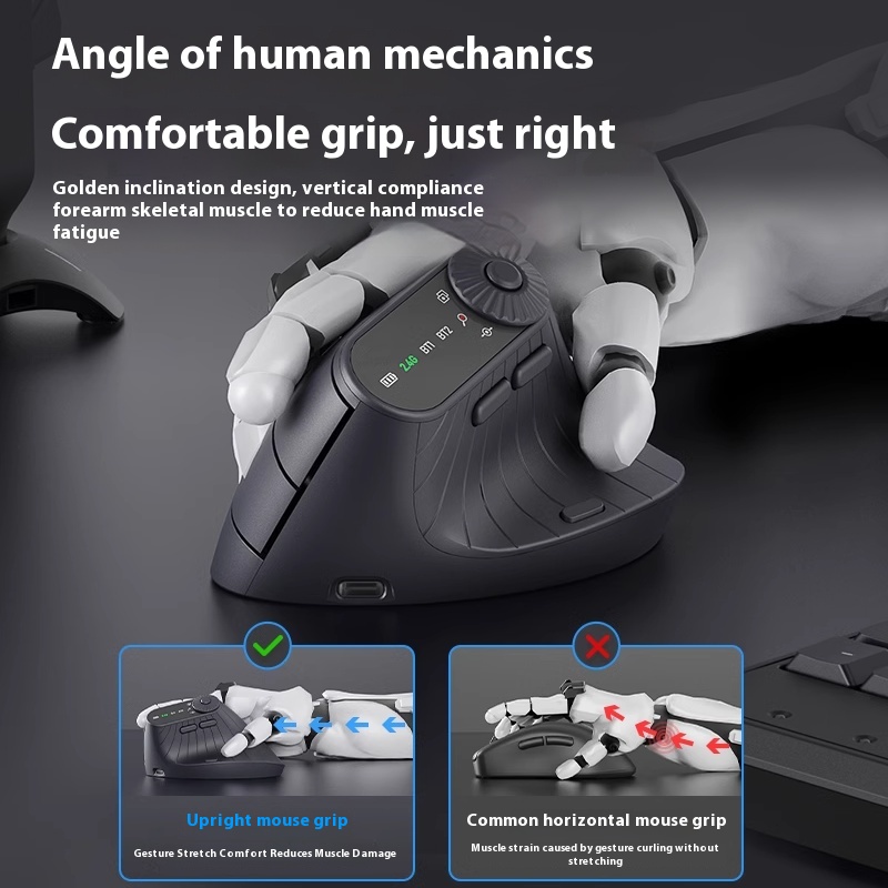 Monster M2 PRO MAX Gaming Mous - Ergonomic Mouse Vertical recension och pris