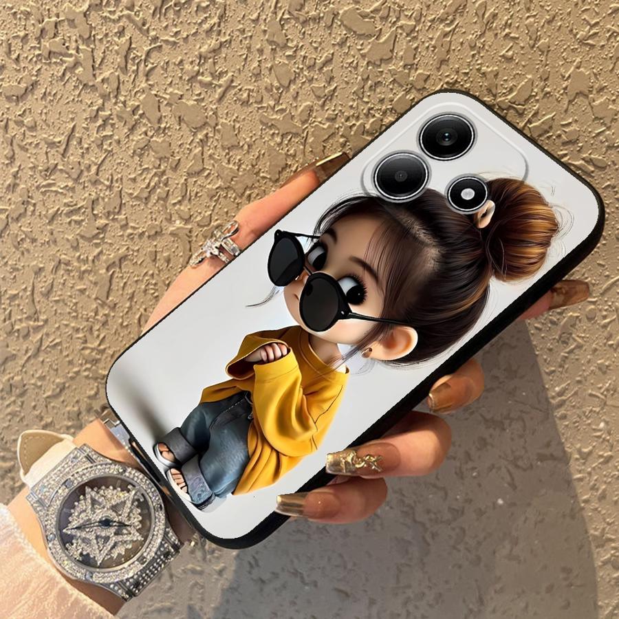 Cartoon Girl Pattern Funda Pho - Receipt Printer Thermal recension och pris