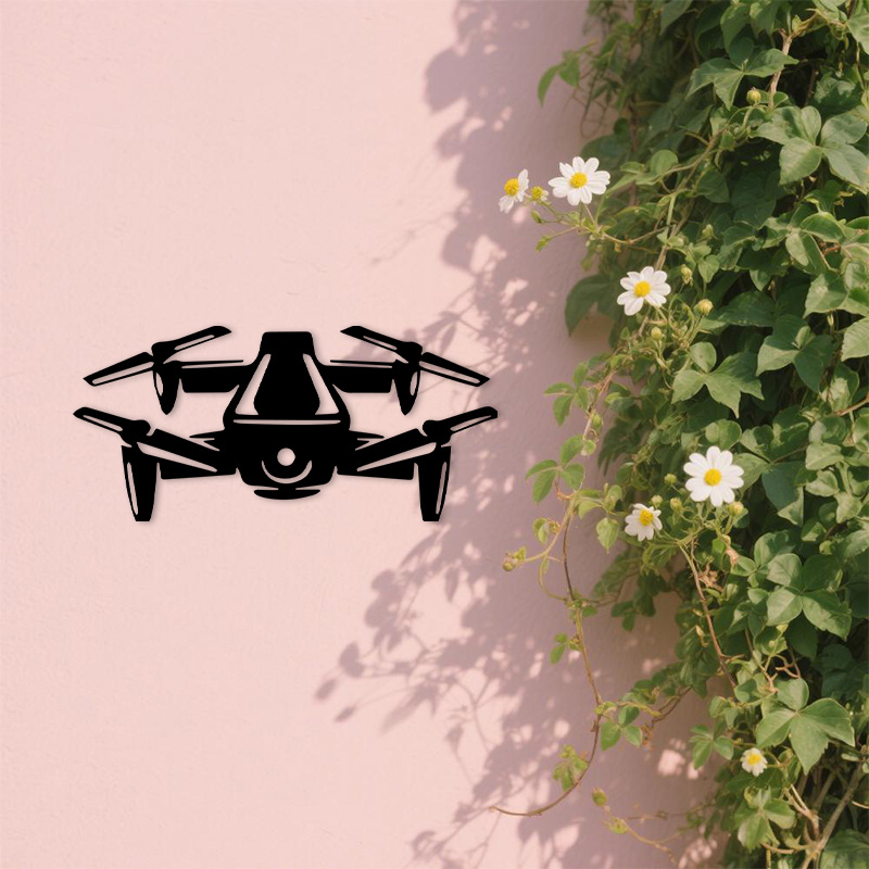 2D Flat Drone Iron Wall Art Bl - Office Tech And Gadgets recension och pris