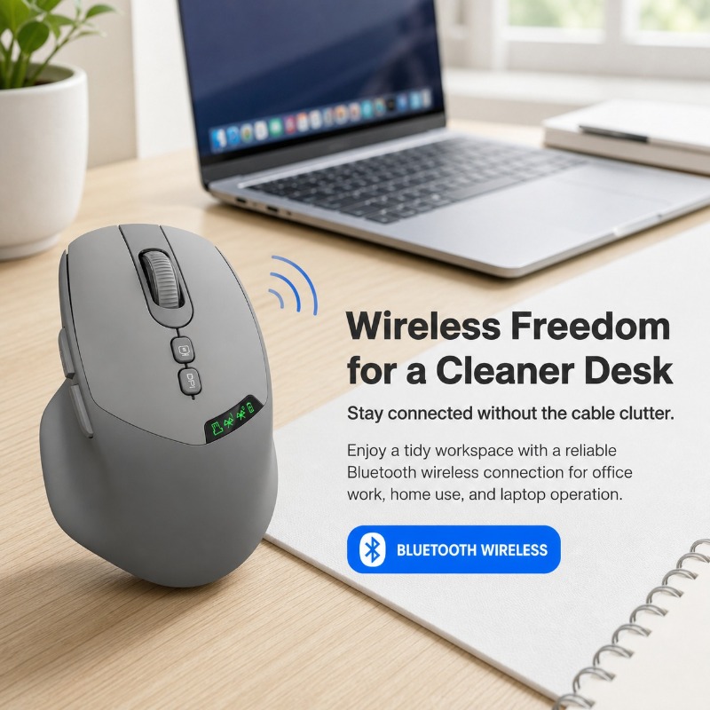 Dual Mode Wireless Mouse Bluet - Ergonomic Mouse Vertical recension och pris