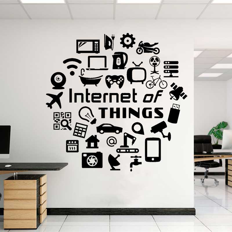 Tech vinyl wall decals Interne - The Office It Tech recension och pris