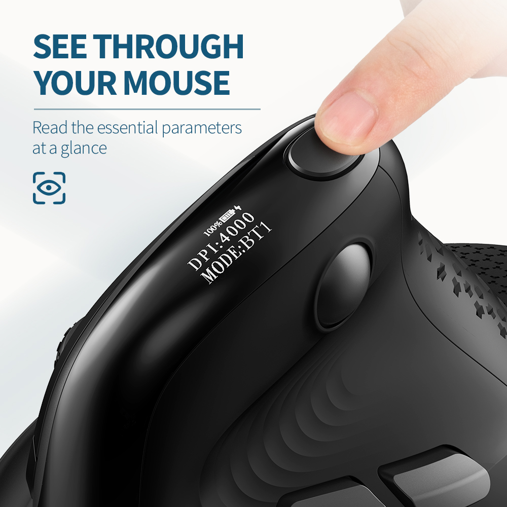 Delux M618XSD Seeker Ergonomic - Ergonomic Mouse Vertical recension och pris