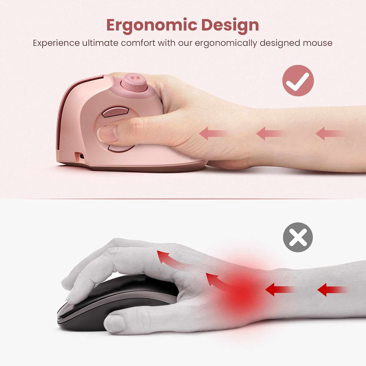 Seenda Ergonomic Bluetooth 2.4 - Ergonomic Mouse Vertical recension och pris