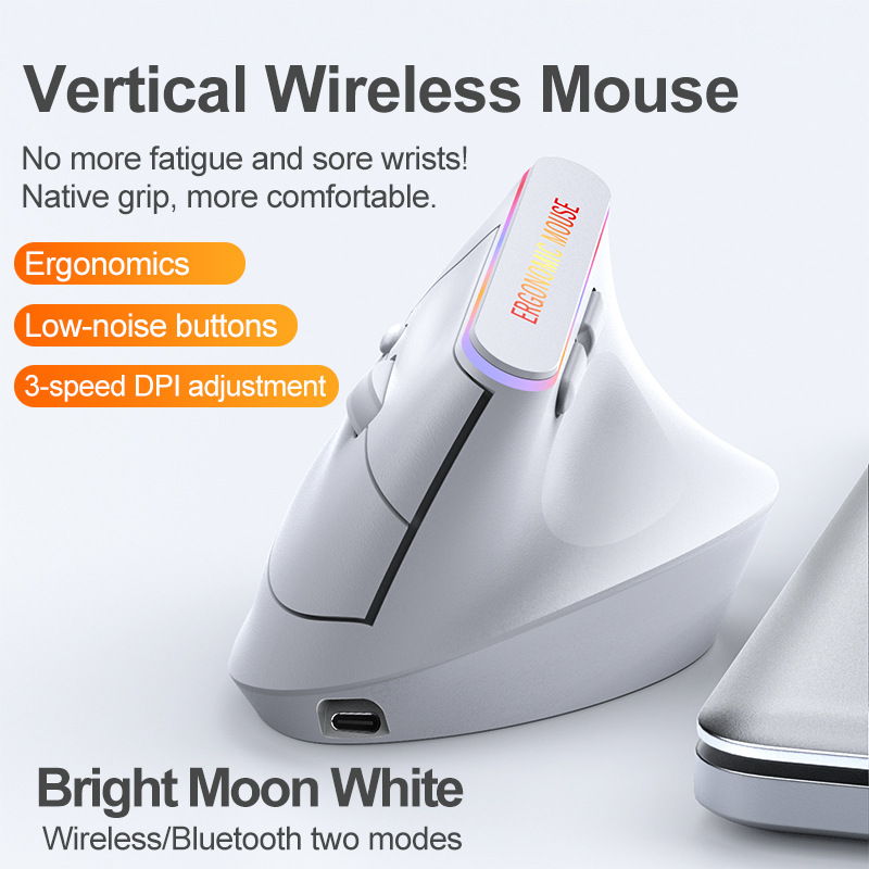 Portable Vertical Wireless Mou - Ergonomic Mouse Vertical recension och pris