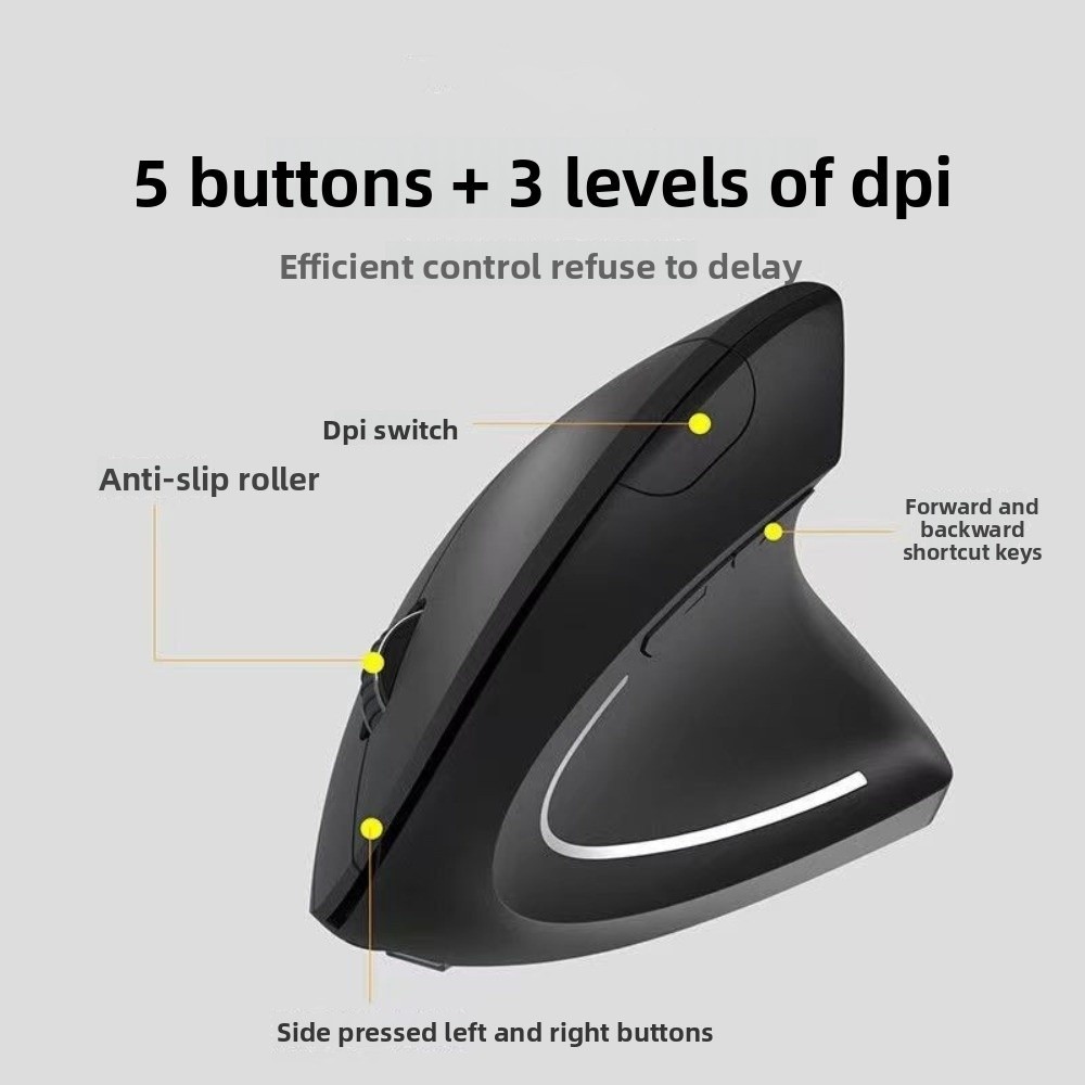 2.4G Vertical Mouse Silent Lum - Ergonomic Mouse Vertical recension och pris