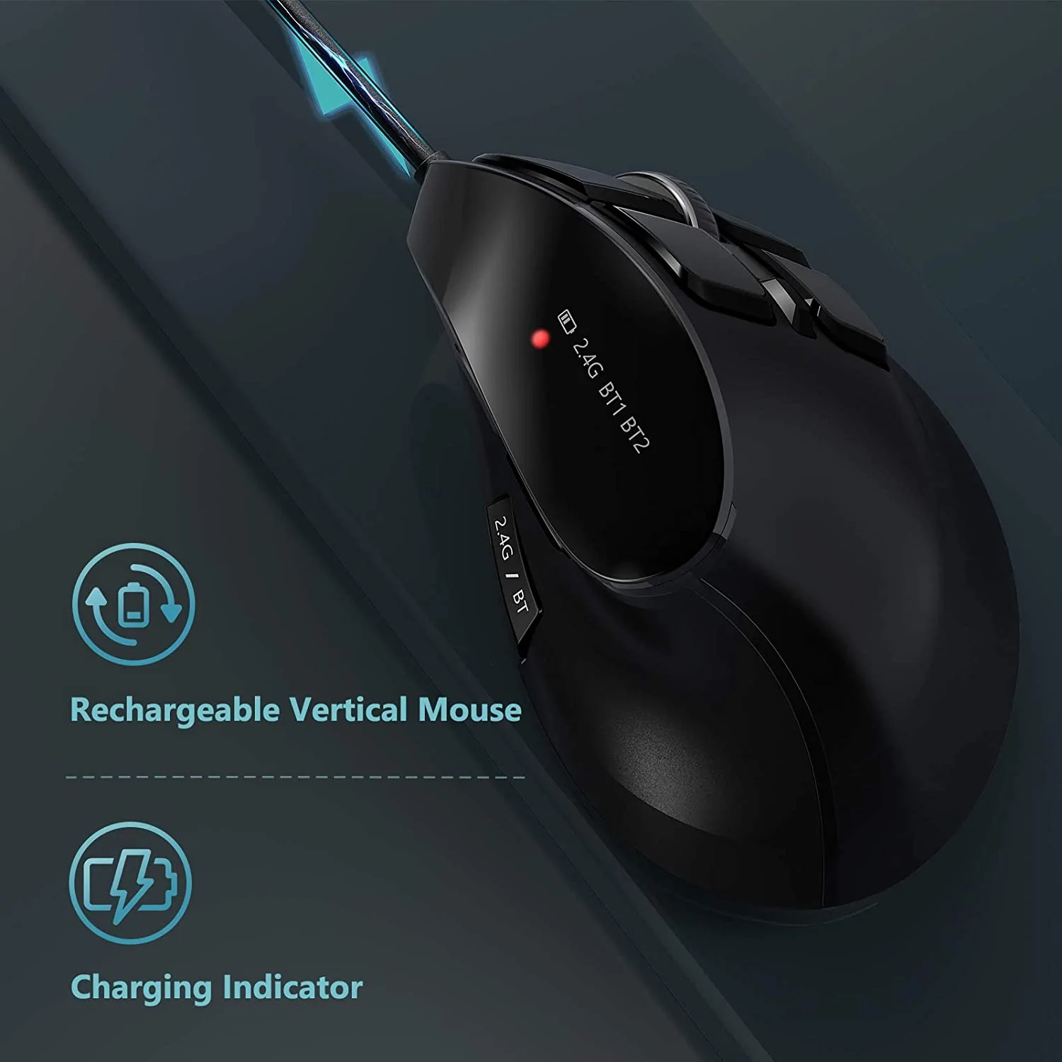 Seenda Vertical Wireless Mouse - Ergonomic Mouse Vertical recension och pris